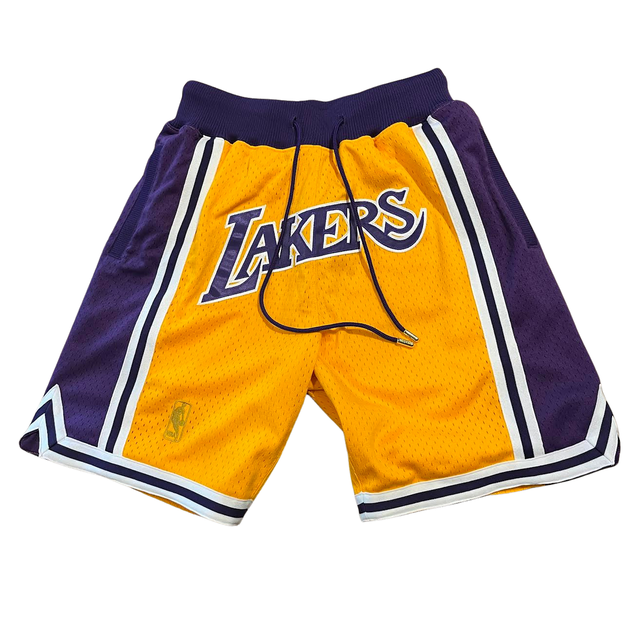 Mitchell & Ness Gold Los Angeles Lakers Authentic NBA x Just Don Mesh Shorts