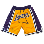 Mitchell & Ness Gold Los Angeles Lakers Authentic NBA x Just Don Mesh Shorts