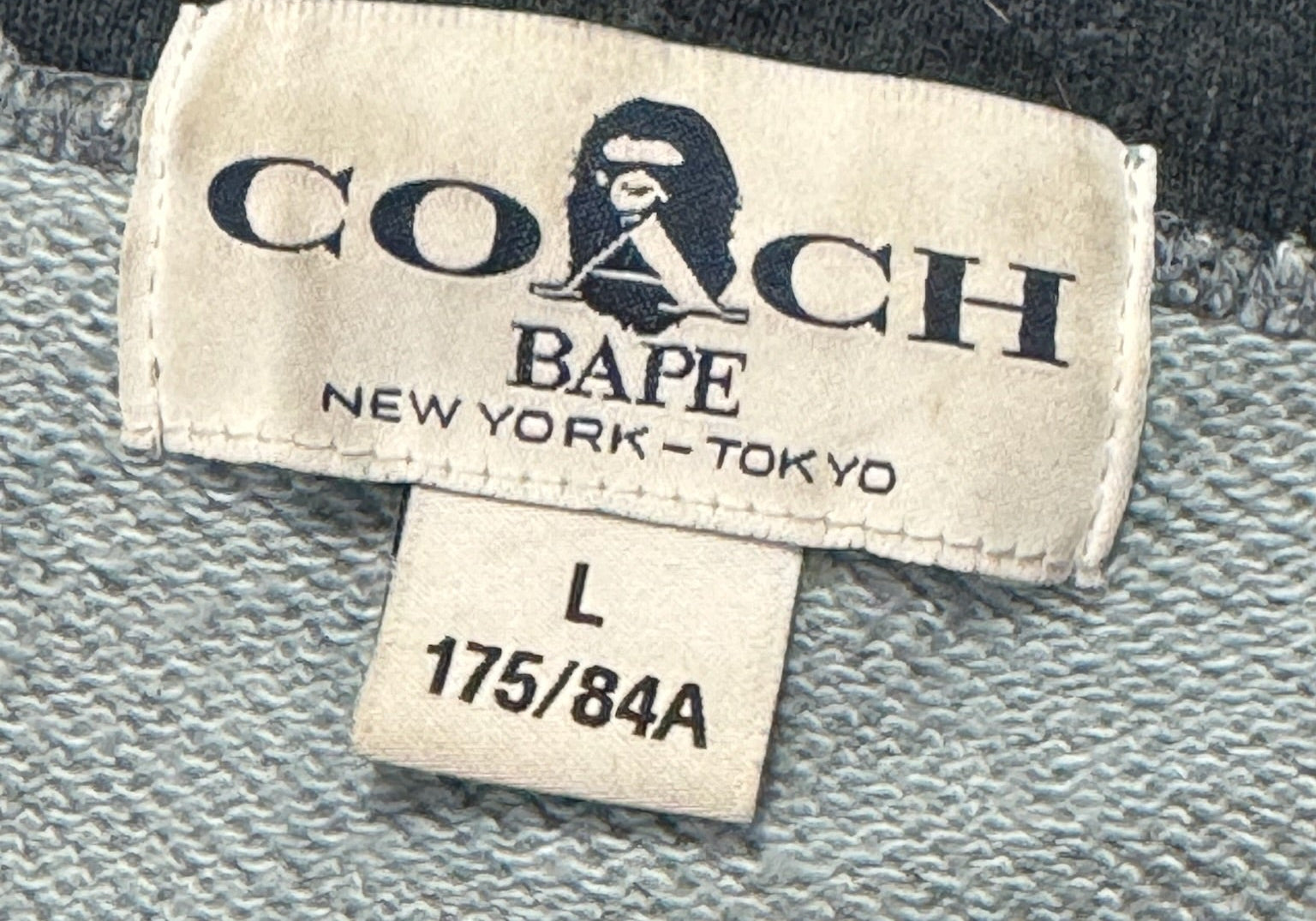 Bape X Coach Pullover Hoodie Grey (Preowned)