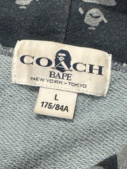 Bape X Coach Pullover Hoodie Grey (Preowned)