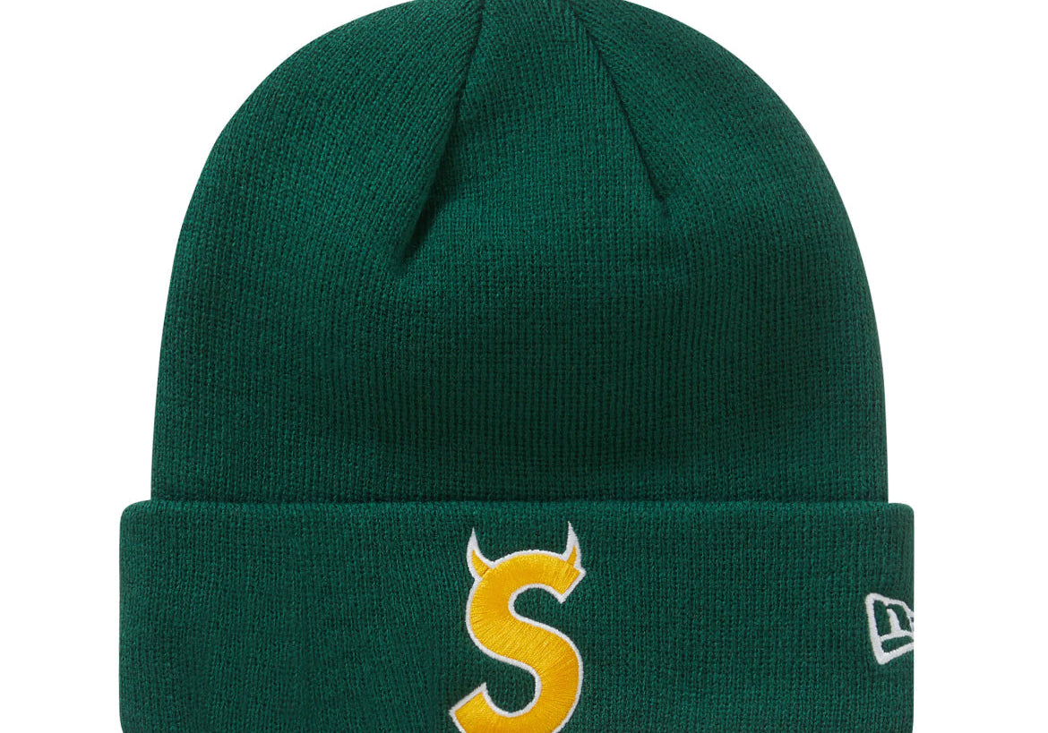 Supreme New Era S Logo Beanie (FW22) Dark Green