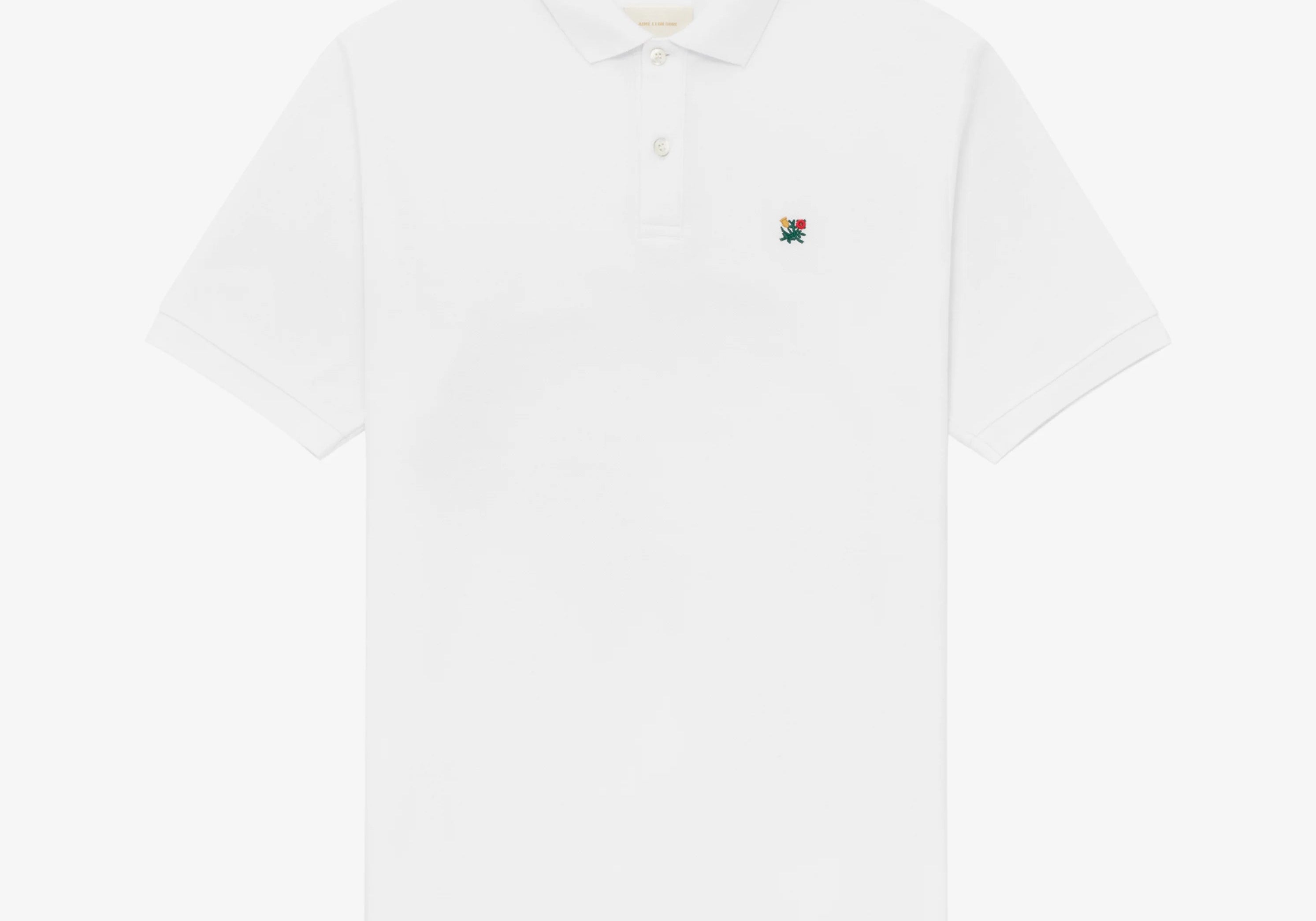 Aime Leon Dore Crest Pique Polo White