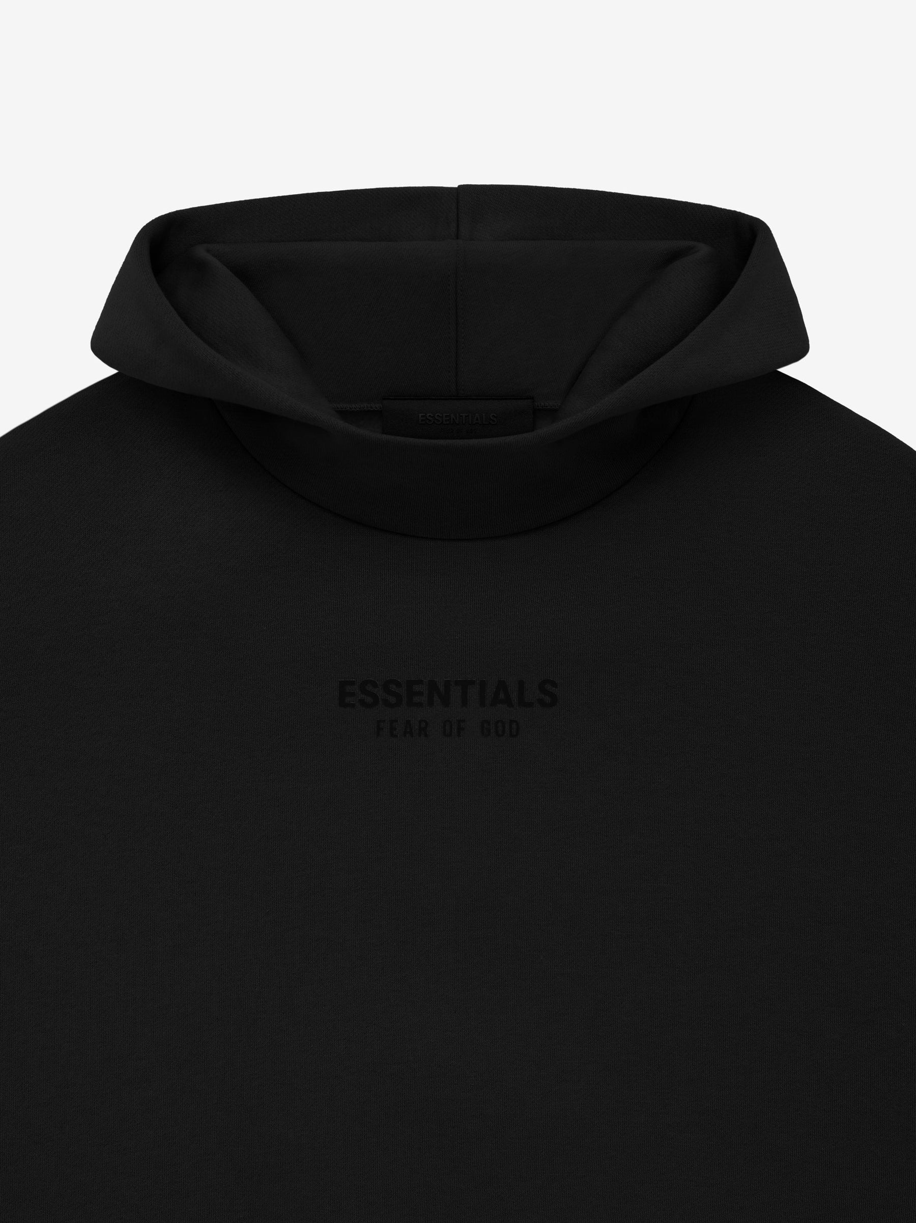 Fear of God Essentials Hoodie (FW23) Jet Black