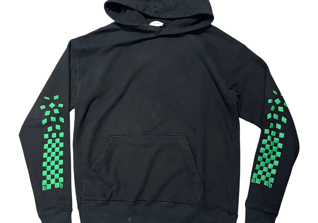 Rhude Green Racing Hoodie Black (Preowned)