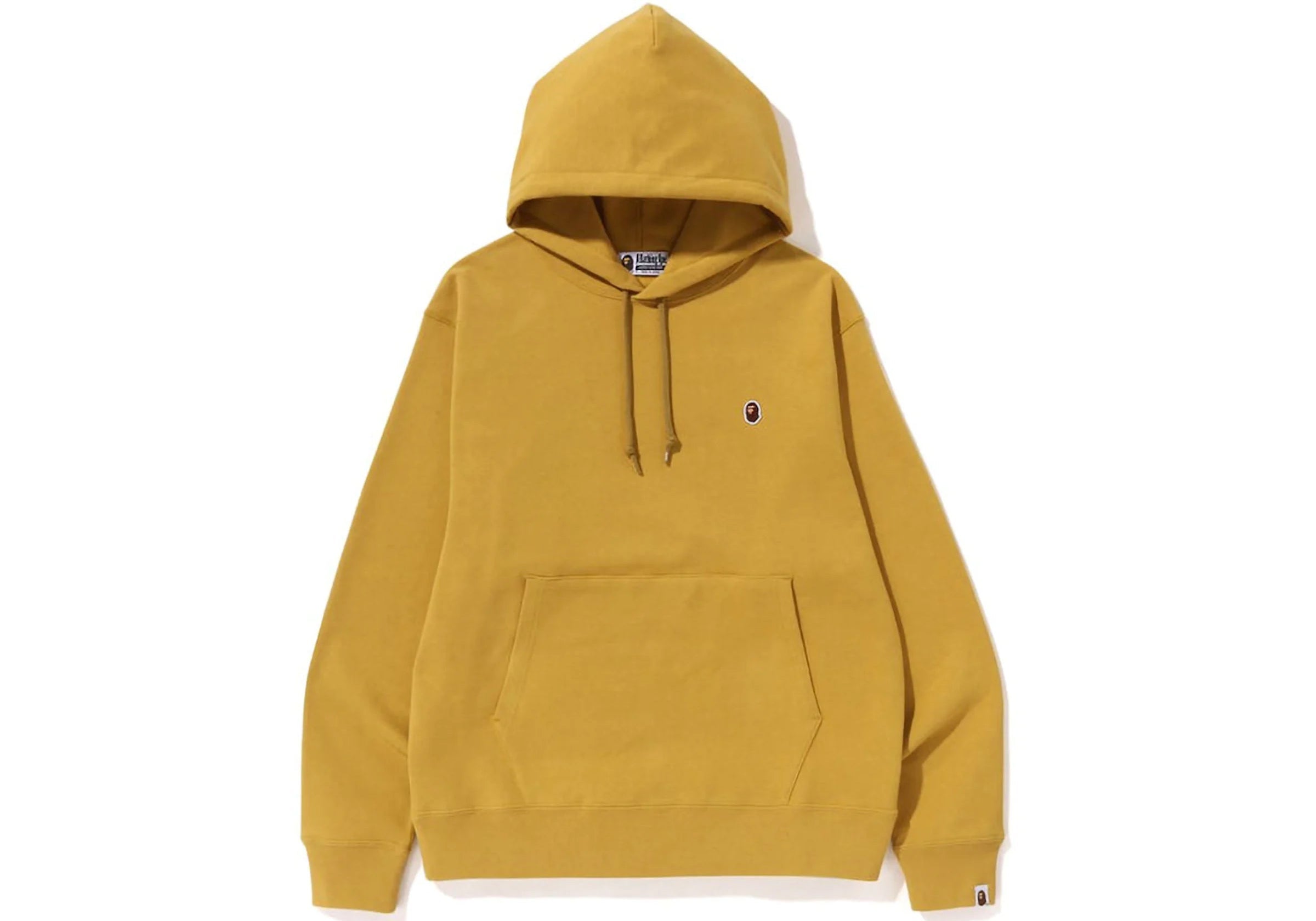 Bape Ape Head One Point Relaxed Fit Pullover Hoodie (SS23) Yellow