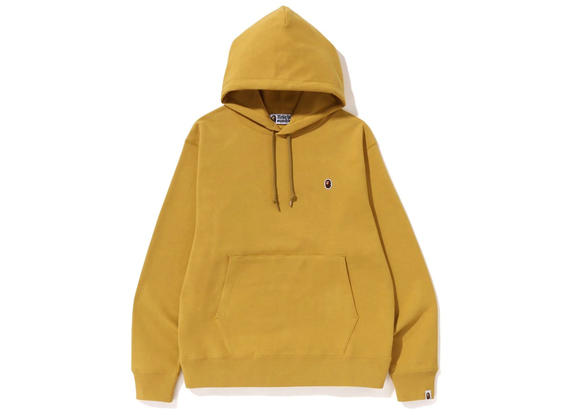 Bape Ape Head One Point Relaxed Fit Pullover Hoodie (SS23) Yellow