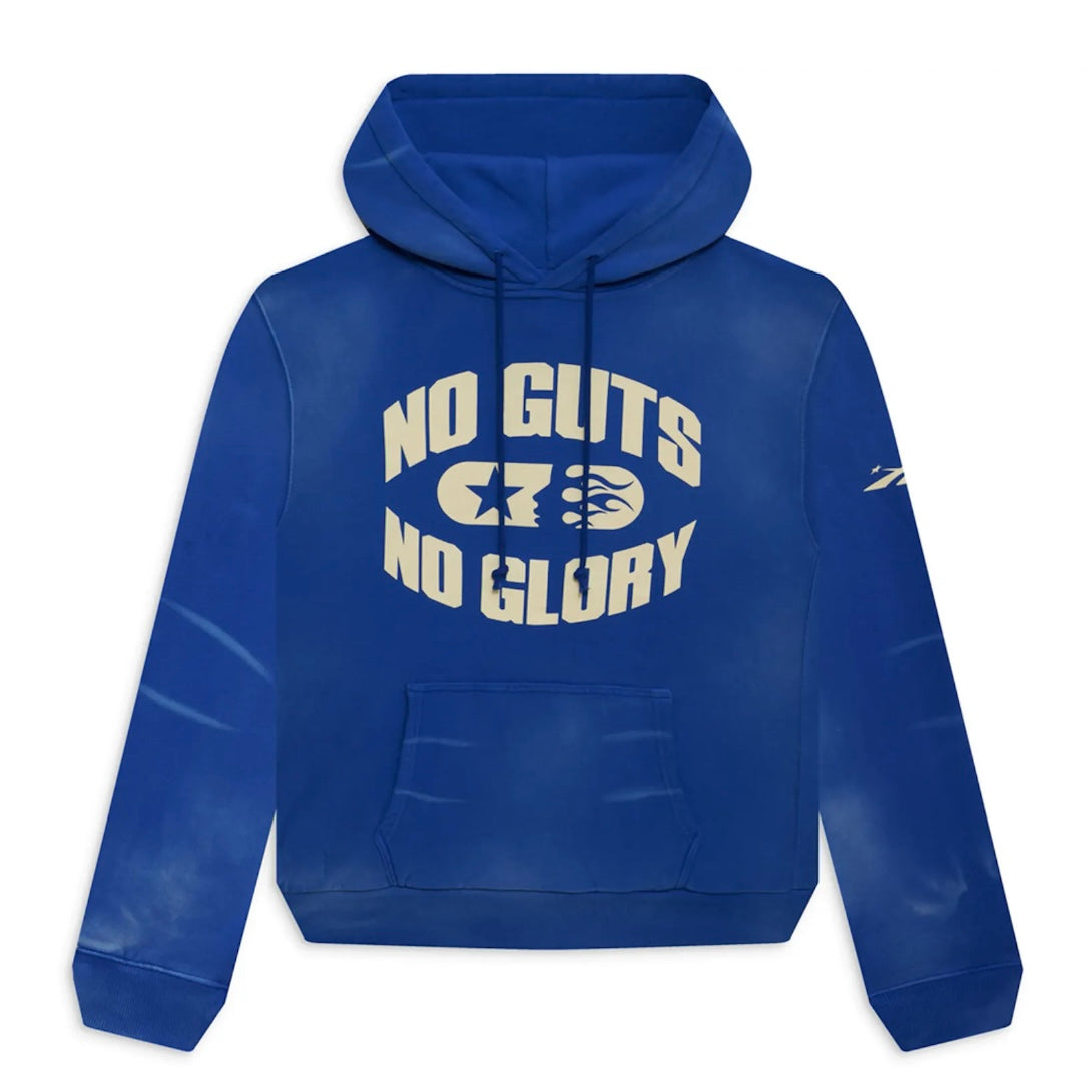 Hellstar Studios No Guts No Glory! Hoodie Washed Blue