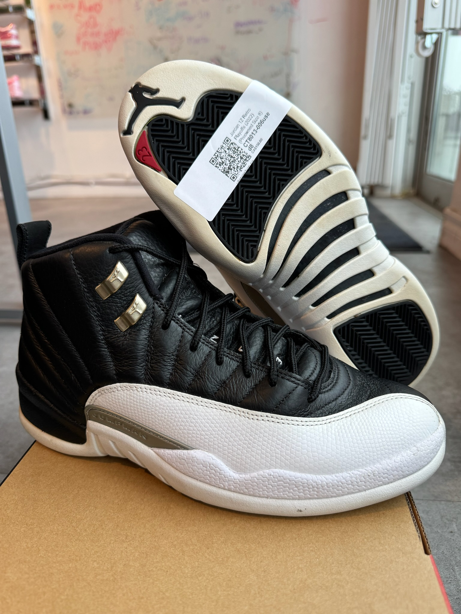 Jordan 12 Retro Playoffs (2022) (Preowned Size 8)