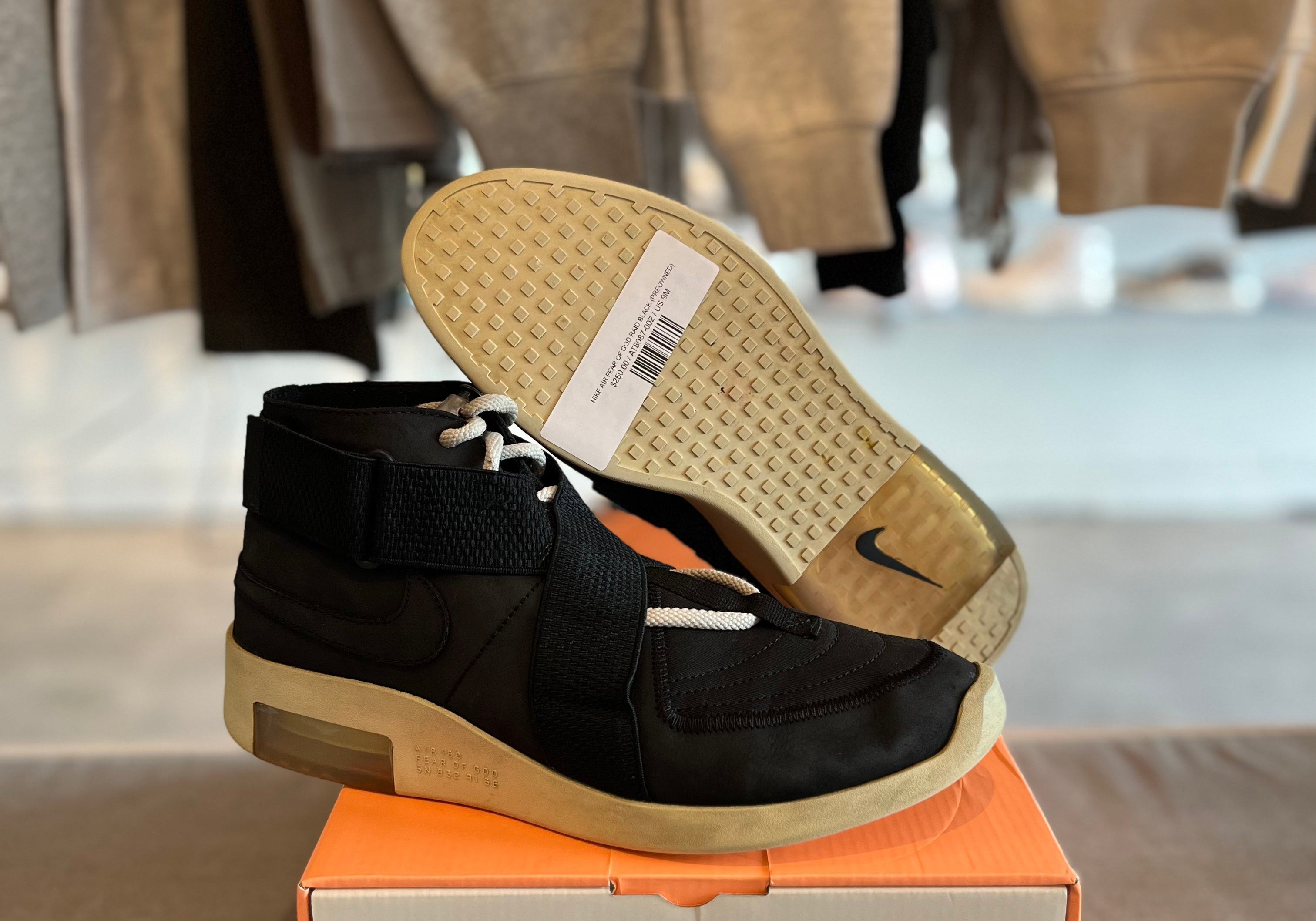 Nike Air Fear of God Raid Black (Preowned)