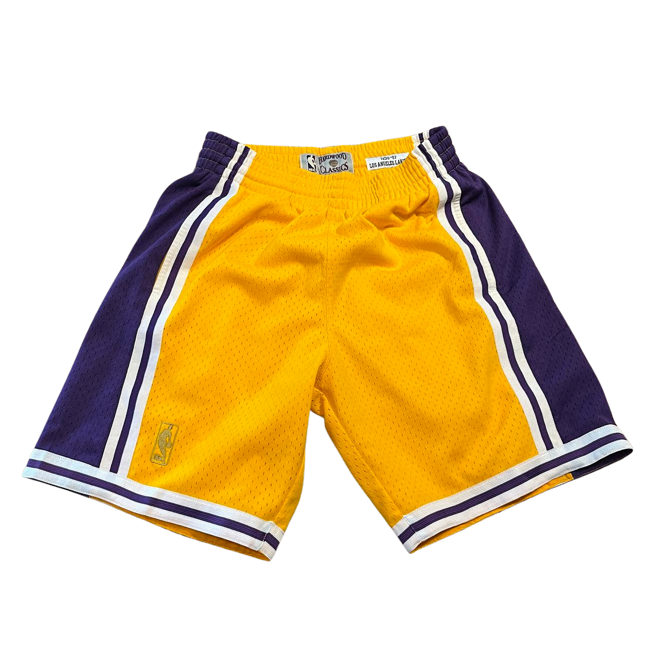 Mitchell & Ness Gold Los Angeles Lakers 1996-1997 Swingman Mesh Shorts