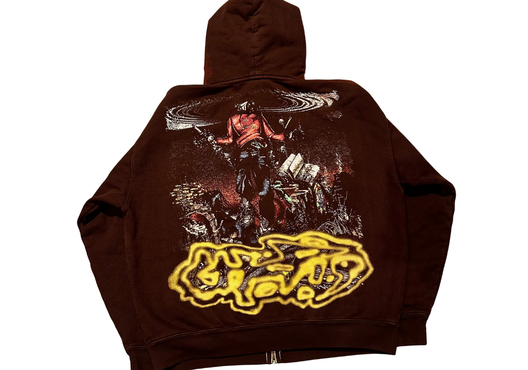 Travis Scott Cactus Jack X Ecko Unltd ComplexCon Exclusive Zip-Up Hoodie Brown