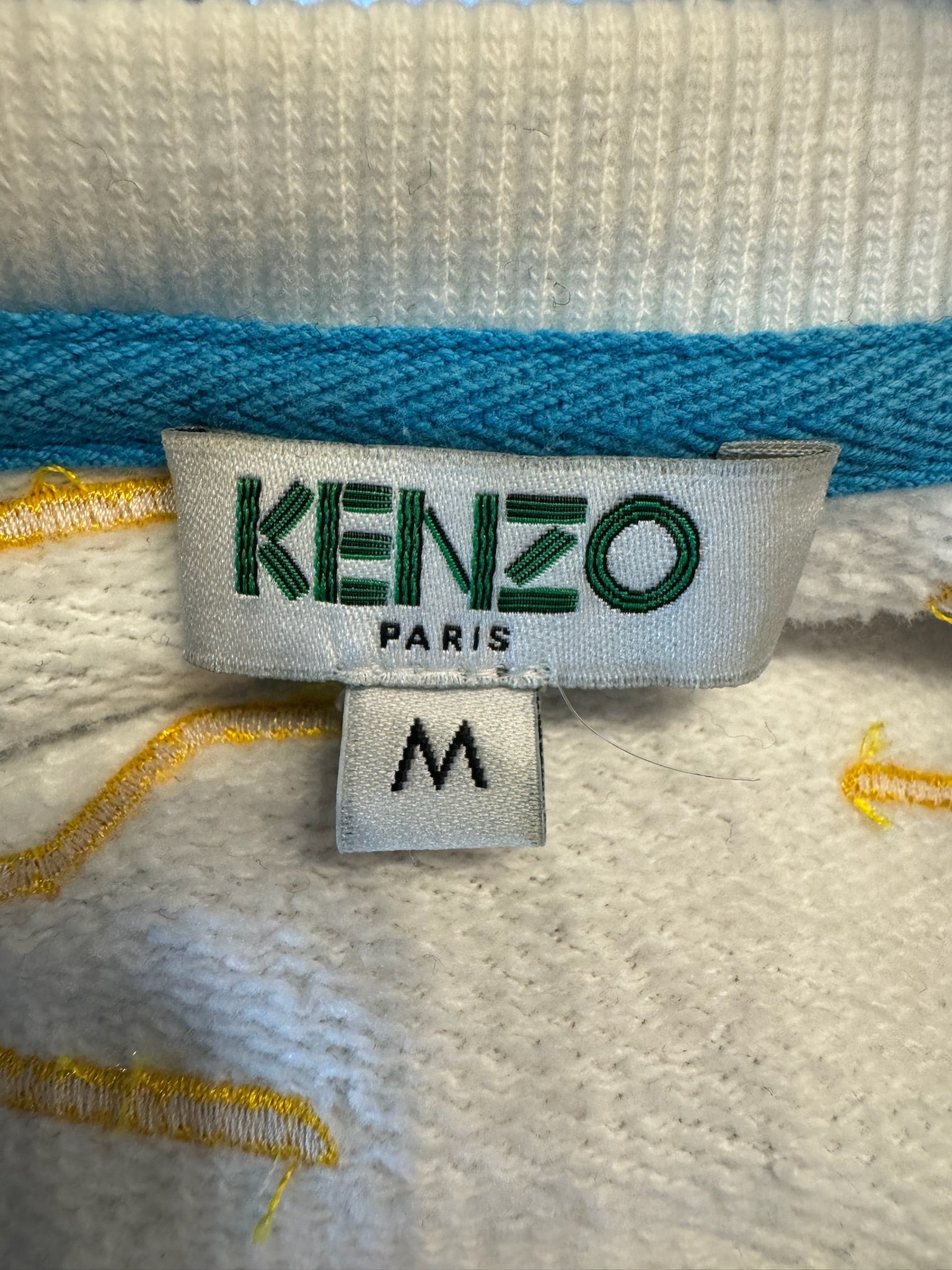 Kenzo Geo Tiger Crewneck White (Preowned)