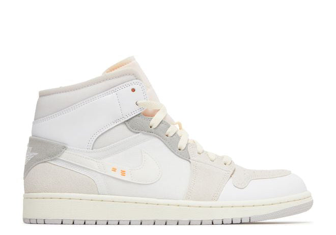 Jordan 1 Mid SE Craft Inside Out White Grey (Preowned)