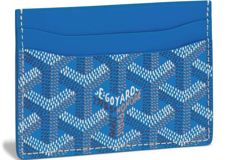 Goyard Saint Sulpice Card Holder Sky Blue