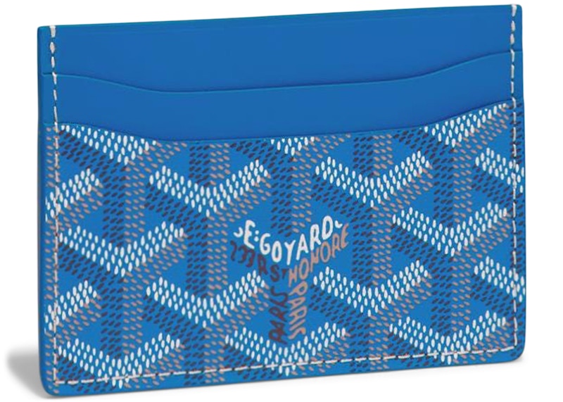 Goyard Saint Sulpice Card Holder Sky Blue