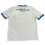 Guess Jeans x A$AP Rocky Rainbow Spell Out Embroidered Ringer Tee (Preowned)