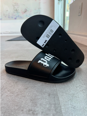 Palm Angels Pool Slides Black (Preowned Size 7)