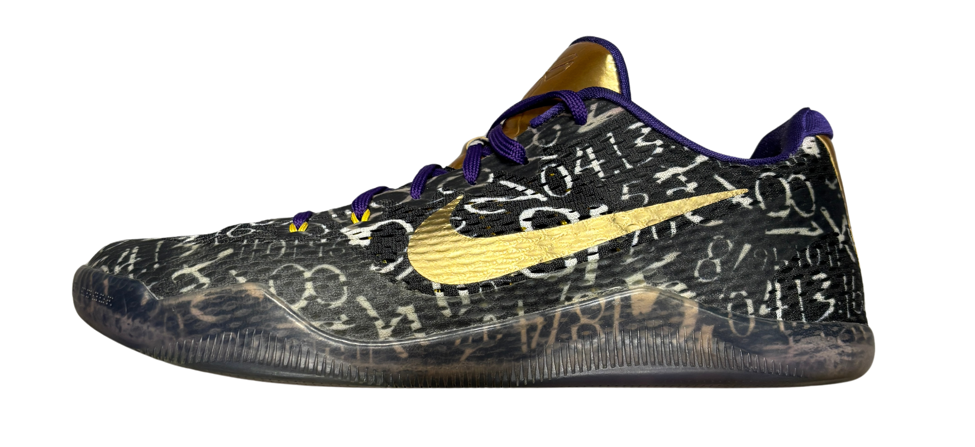 Nike Kobe 11 ID Mamba Day Black Purple Gold (Preowned Size 10.5)