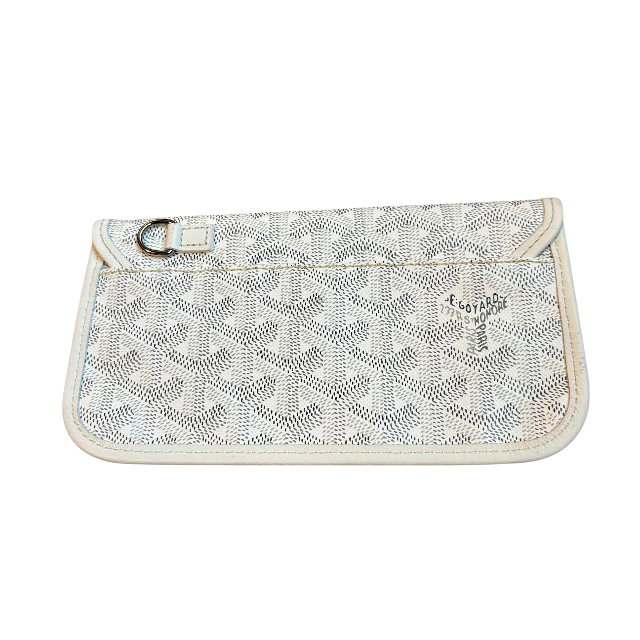 Goyard St. Louis Pouch White (Lightly Preowned)