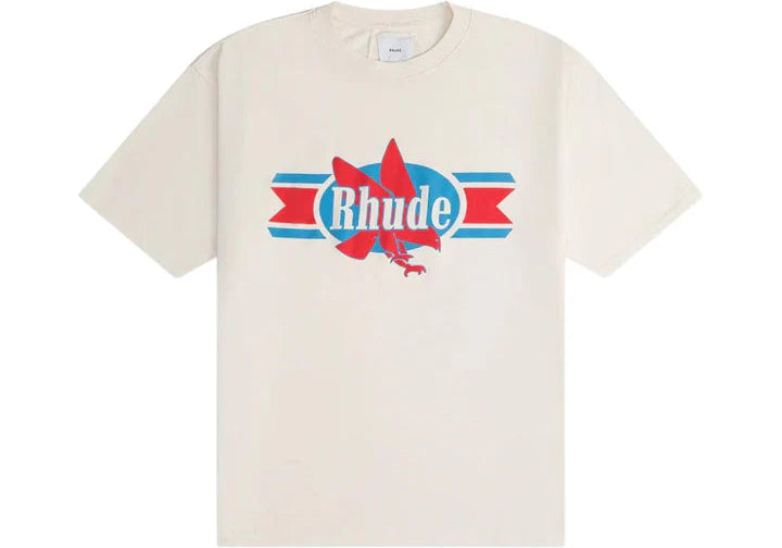 Rhude Vintage White Chevron Eagle T-Shirt