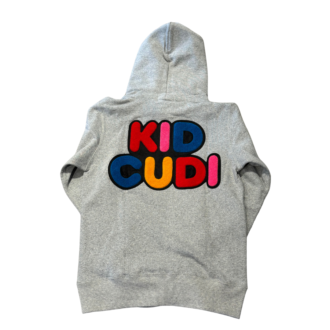 Bape x Kid Cudi Baby Milo Pullover Hoodie Grey