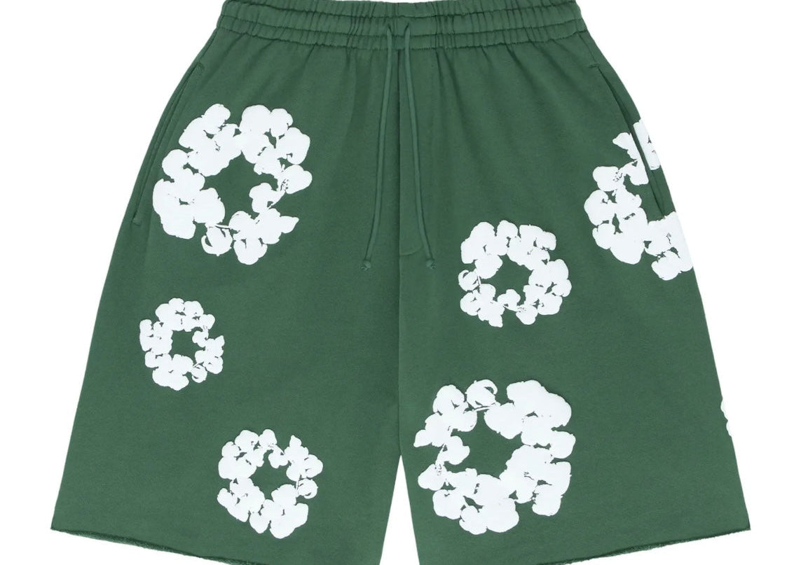 Denim Tears The Cotton Wreath Shorts Green