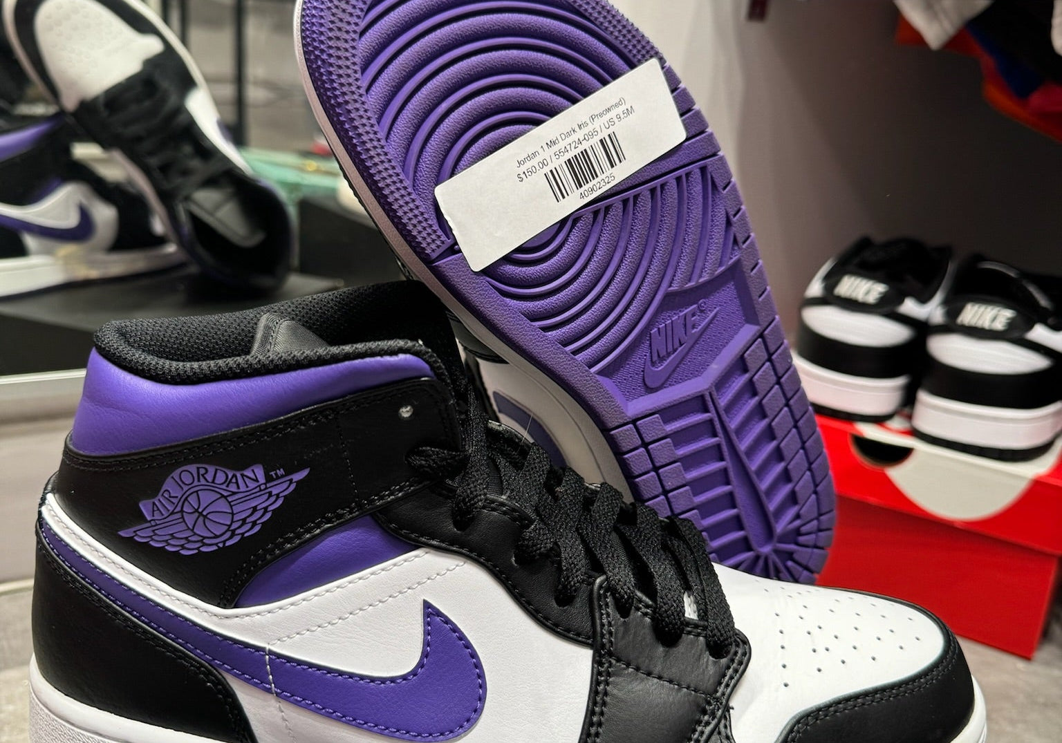 Jordan 1 Mid Dark Iris (Preowned)