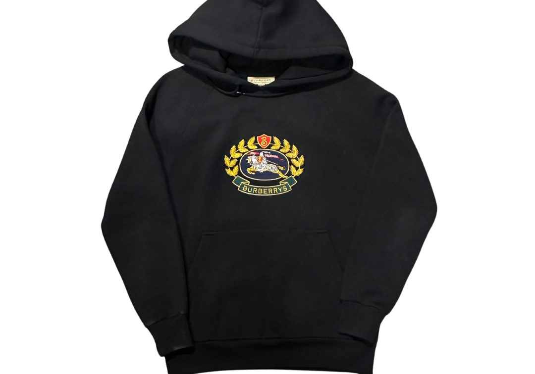 Burberry Crest Hoodie Black (Preowned)