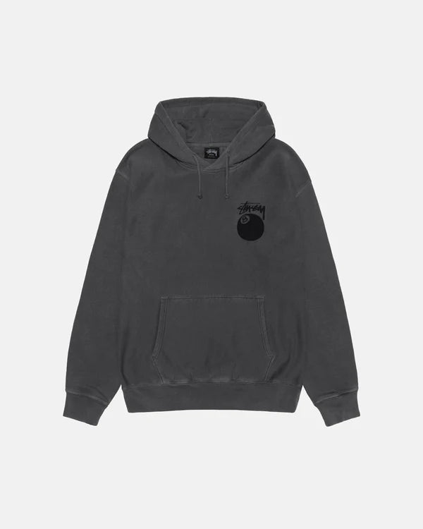 Stussy 8 Ball Pigment Dyed Hoodie Black