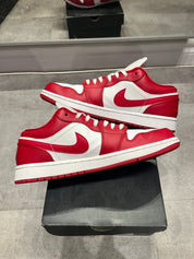 Jordan 1 Low Gym Red White (Preowned Size 8)