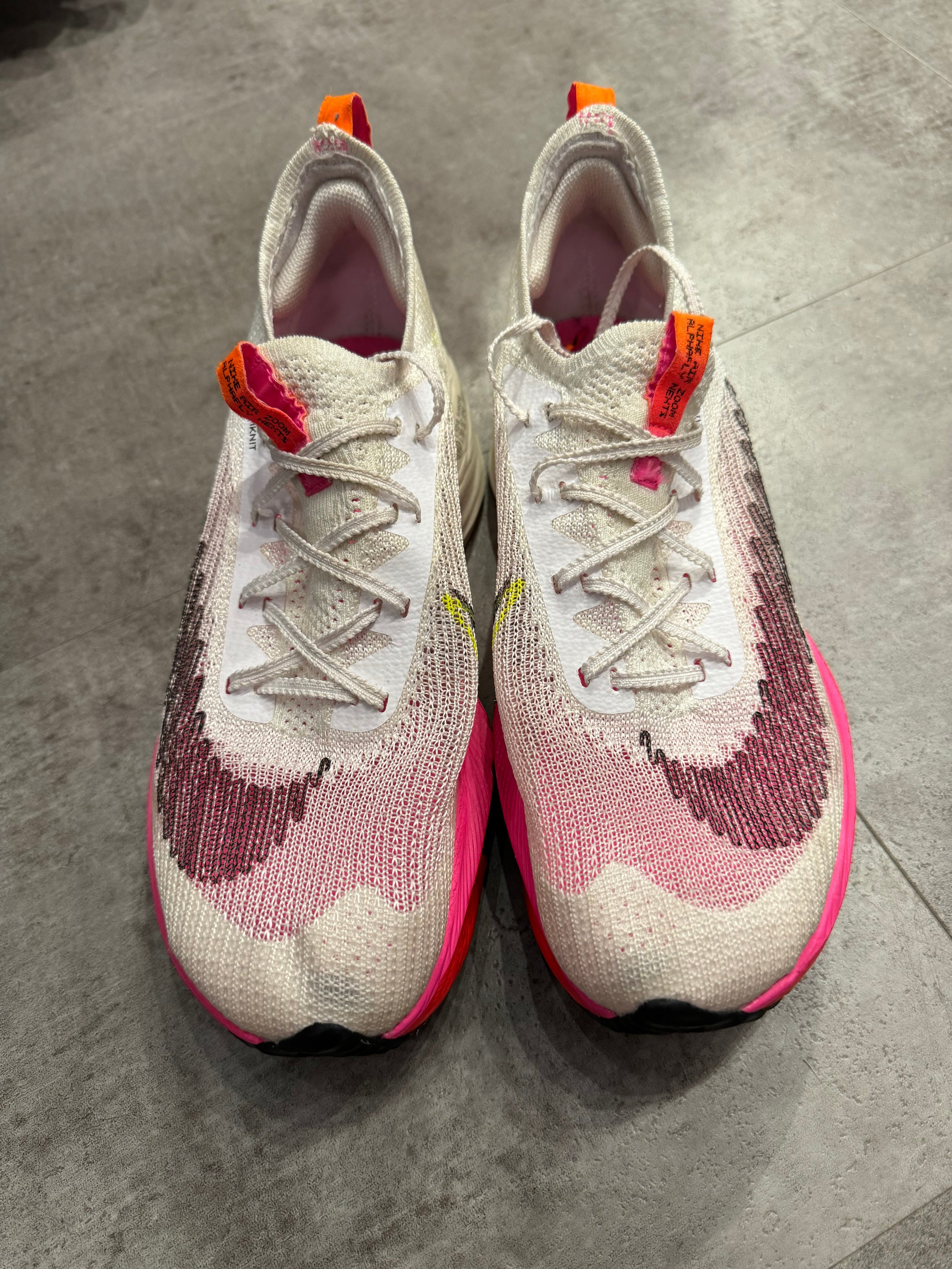 Nike Air Zoom Alphafly Next% Flyknit White Pink (Preowned)