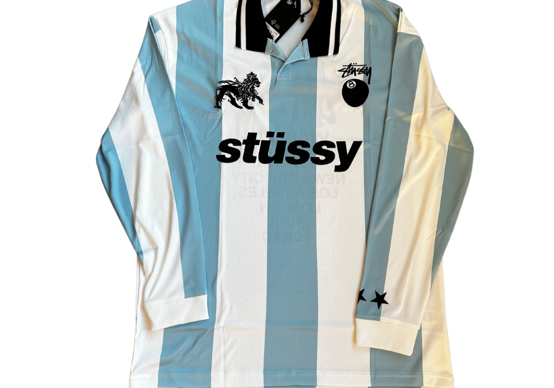 Stussy Argentina Football Polo Long Sleeve T-Shirt