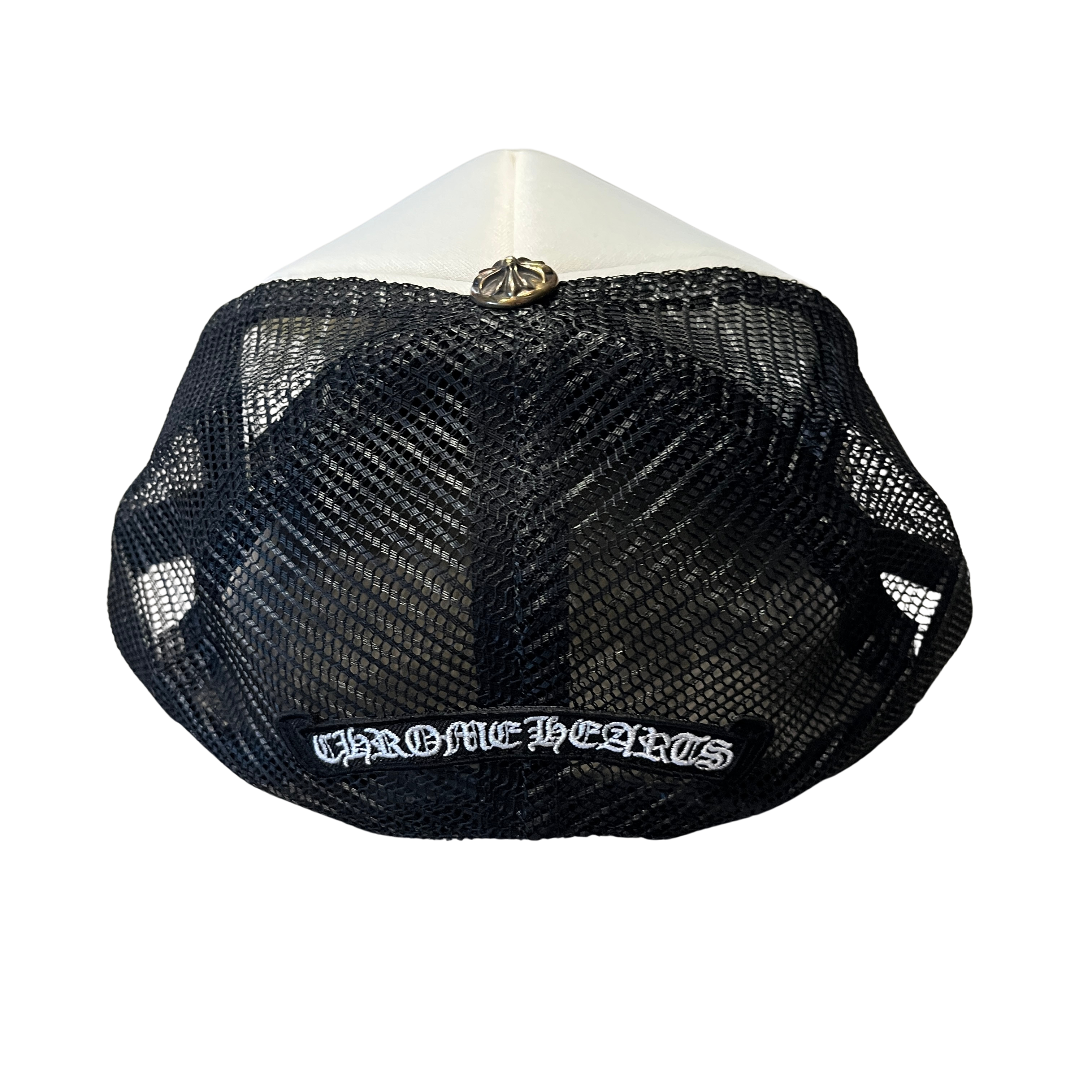 Chrome Hearts Multi Color Crosses Trucker Hat Black/White (Preowned)