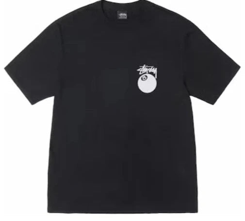 Stussy 8 Ball Pigment Dyed Tee Black