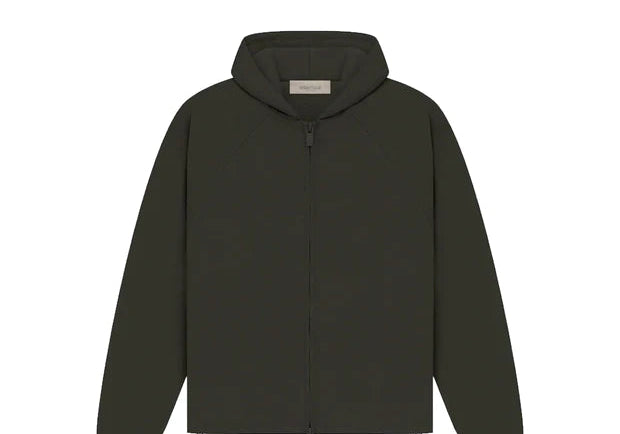 Fear of God Essentials Kids Full-Zip Jacket (SS23) Off Black