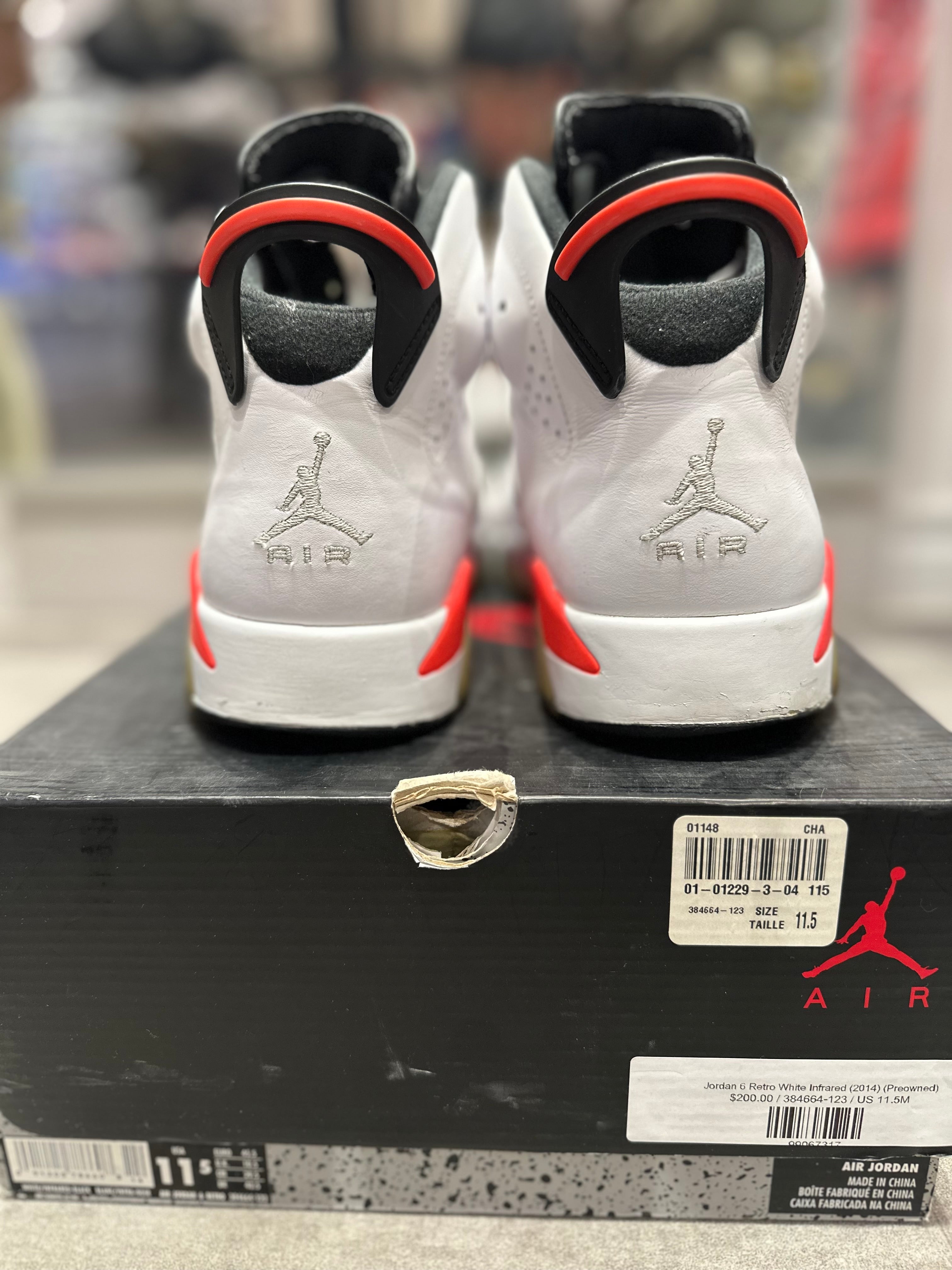 Jordan 6 Retro White Infrared (2014) (Preowned)