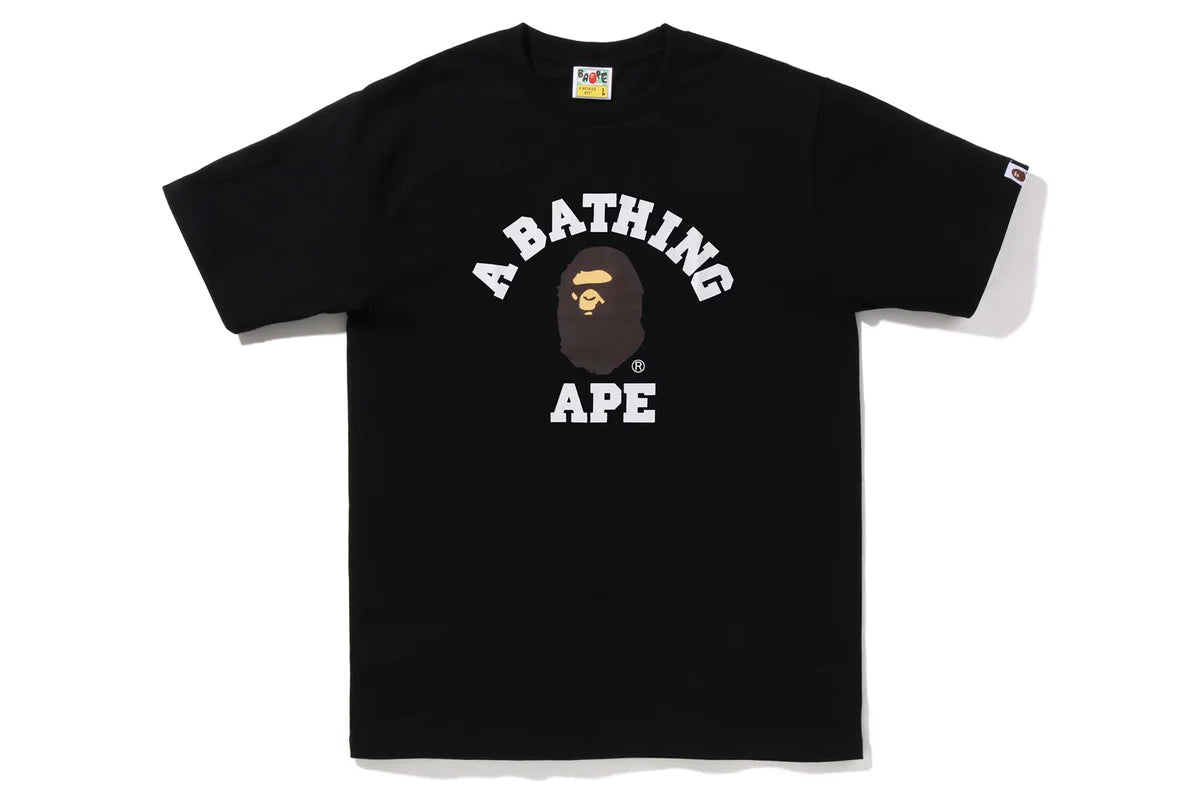 Bape College Tee Black