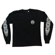 Chrome Hearts Miami Exclusive Floral Horseshoe L/S T-Shirt Black