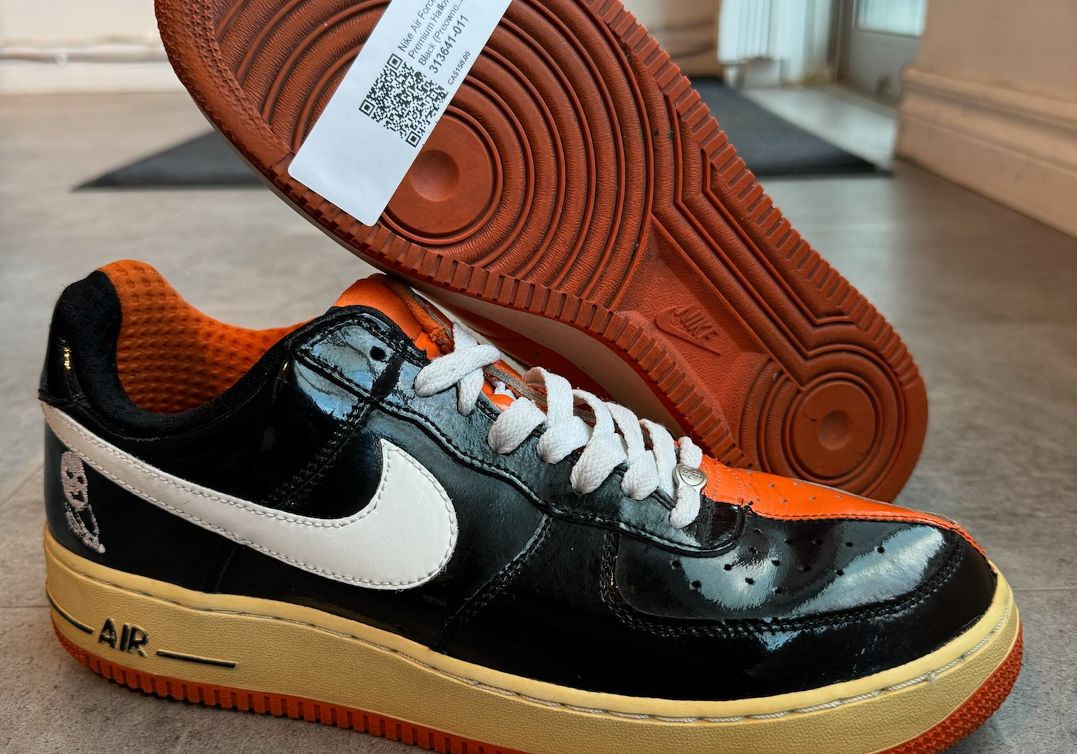 Nike Air Force 1 Premium Halloween Black (Preowned Size 10)