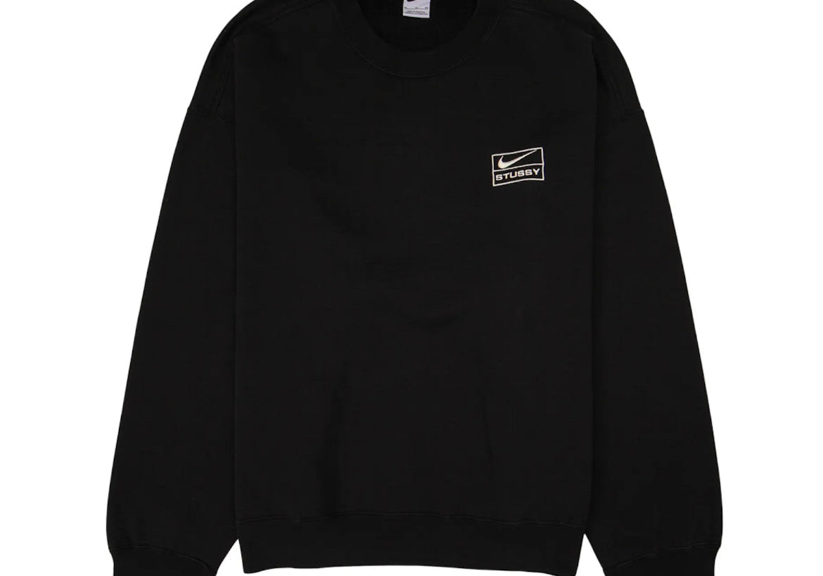 Nike X Stussy Fleece Crewneck Washed Black