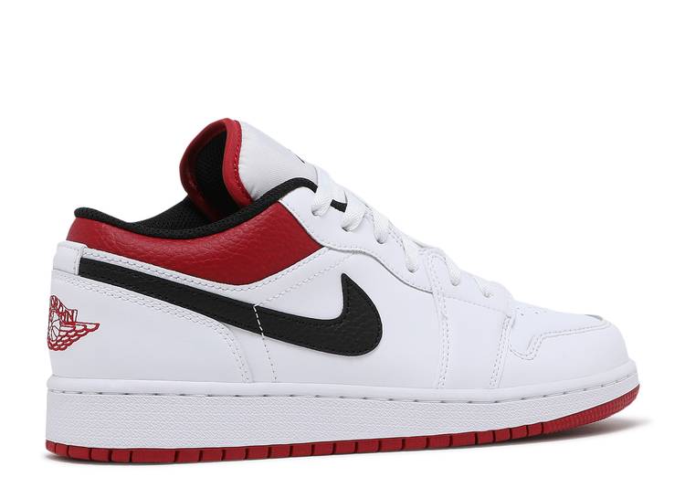 Jordan 1 Low White Gym Red (GS)