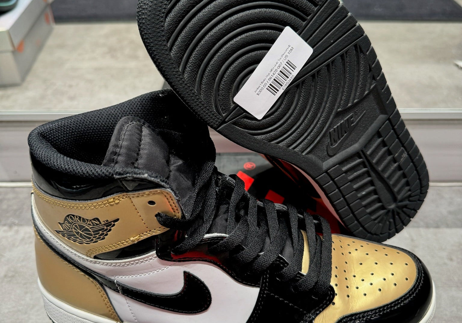 Jordan 1 Retro High NRG Gold Toe (Preowned Size 10.5)