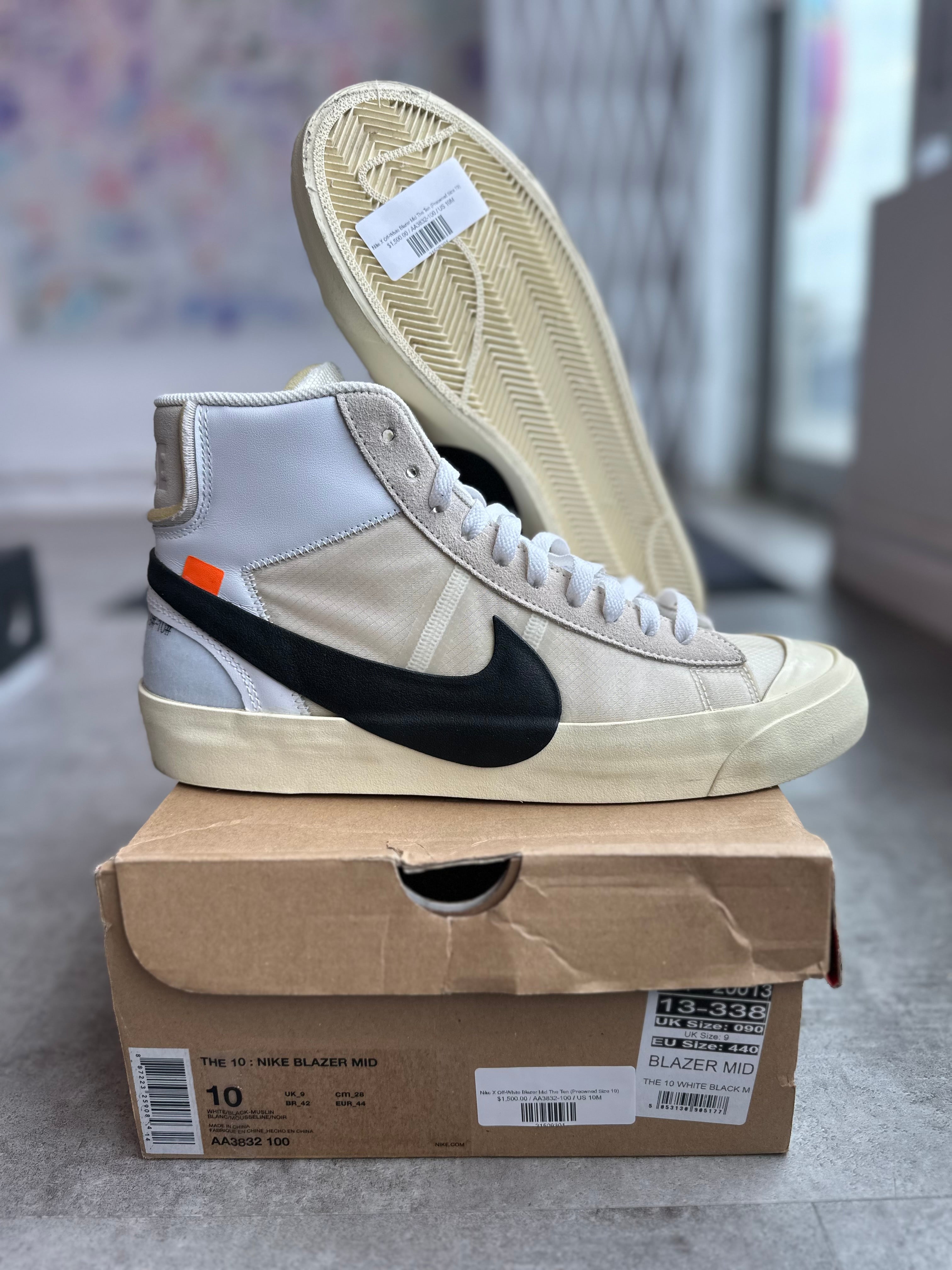 Nike X Off-White Blazer Mid The Ten (Preowned Size 10)