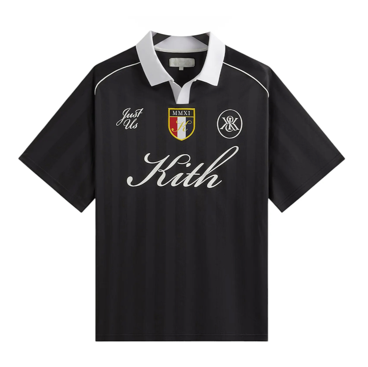 Kith Shadow Stripe Marcel Soccer Top Black