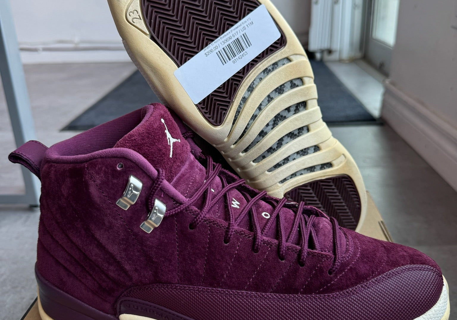 Jordan 12 Retro Bordeaux (Preowned Size 11)