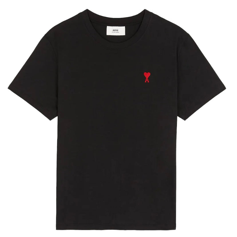 Ami Paris Ami De Coeur Classic Fit T-Shirt Black/Red